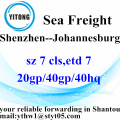 Shenzhen logistieke Service doorsturen naar Johannesburg