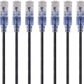 슬림 Cat6A UTP 30AWG 이더넷 패치 케이블 RJ45