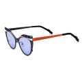 Skeletonized Round Titanium Sunglasses
