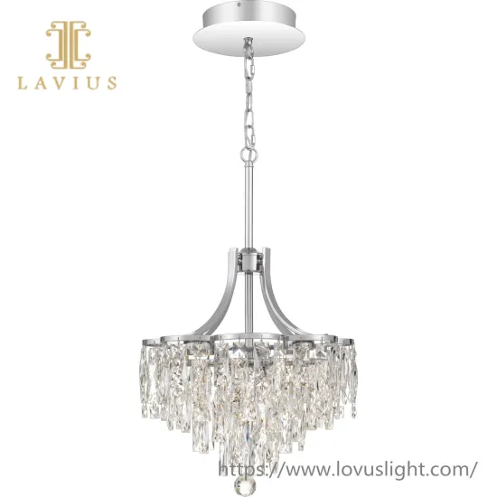 Light luxury crystal chandelier Custom crystal chandelier for living room Concise design modern style crystal pendant light