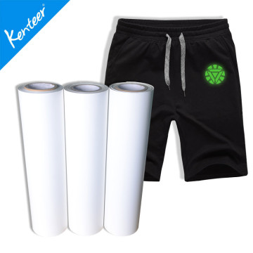 Kenteer low price glow in dark heat transfer vinyl for T-shirt