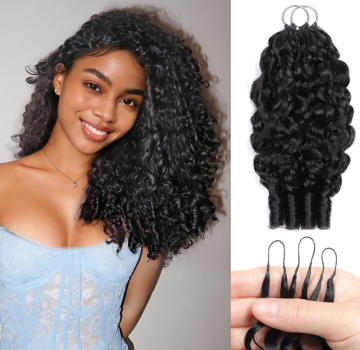 16 Inch Burmese Curly Human Hair for Crochet