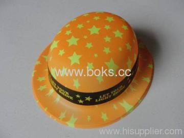 Plastic Party Hat With Glitter 