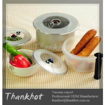 Functional Vacuum lid for food container with no air leaking THANKHOT