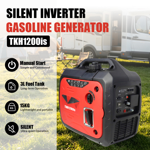 Generador de gasolina inversor silencioso portátil de 1kw