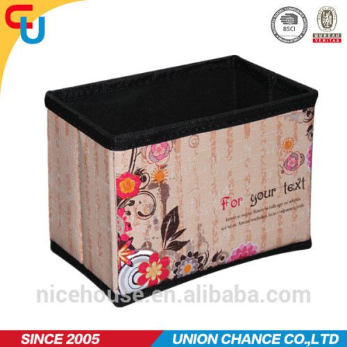 flower printed decorative cardboard storage boxes