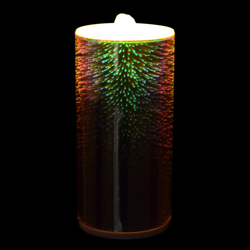 Velas de água de água de superfície de vidro 3D recarregável