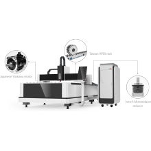 Máquina de corte a laser de fibra de metal industrial