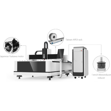 Máquina de corte por láser de fibra de metal profesional industrial