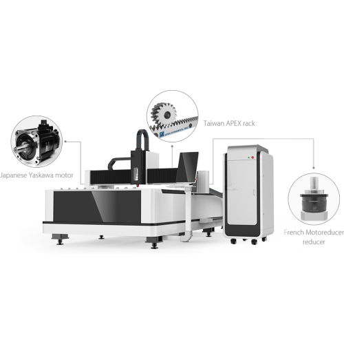 Máquina de corte a laser de fibra de metal industrial profissional