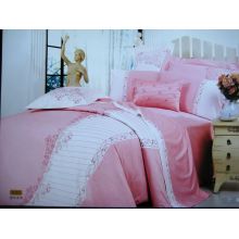 100% cotton 200 TC emborider bedding set