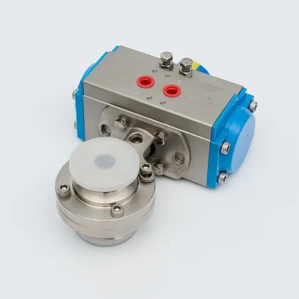 Pneumatic quick installation butterfly valve