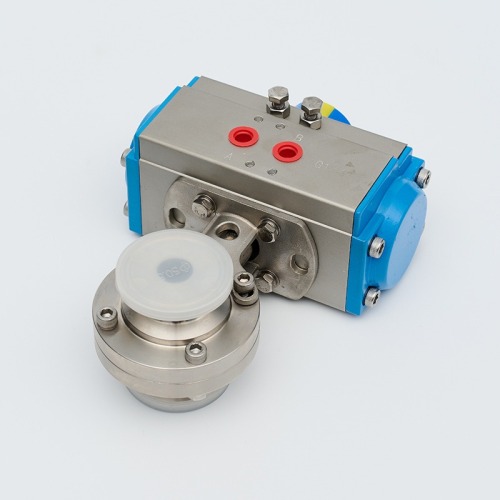 Pneumatic quick installation butterfly valve