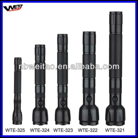 cree 3w 180lm aluminium LED rechargeable torch