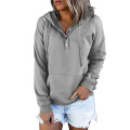 Damen lässige Hoodies Langarmschnur