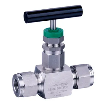 Needle valves, made of stainless steel