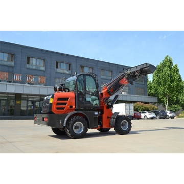 China's Range of Heavy Duty Telescopic Wheel Loaders: TL1500 and TL4000 Models with Quick Hitch and Fork Attachments