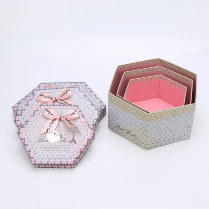 Hexagon Shape Origami Paper Gift Box