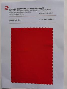100% Polyester 320t Pongee Anti-tearing Washing