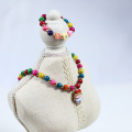 Wooden bead necklace set
