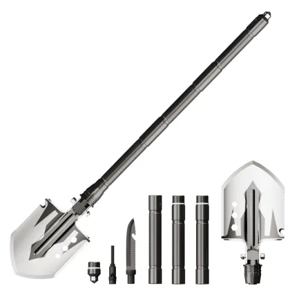 Yuantoose Aluminum Camping Self-Defense Folding Multifunctional Outdoor Engineer Shovel