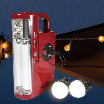 Lampada di emergenza a LED solare portatile con luminosità di 500 libbre e 3 modalità