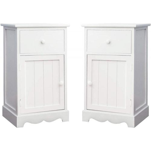 Nightstand Set of 2 Night stand with Drawer