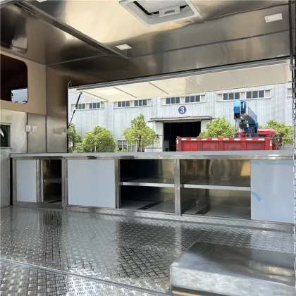 Street Hamburger Fries Food Truck for Mobile Sales