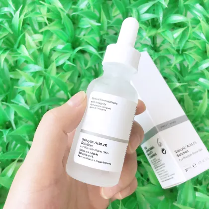 Serum Frosted Glass Bottle with Dropper for Acne and Blackhead Removal Salicylic Acid Skincare Essence
