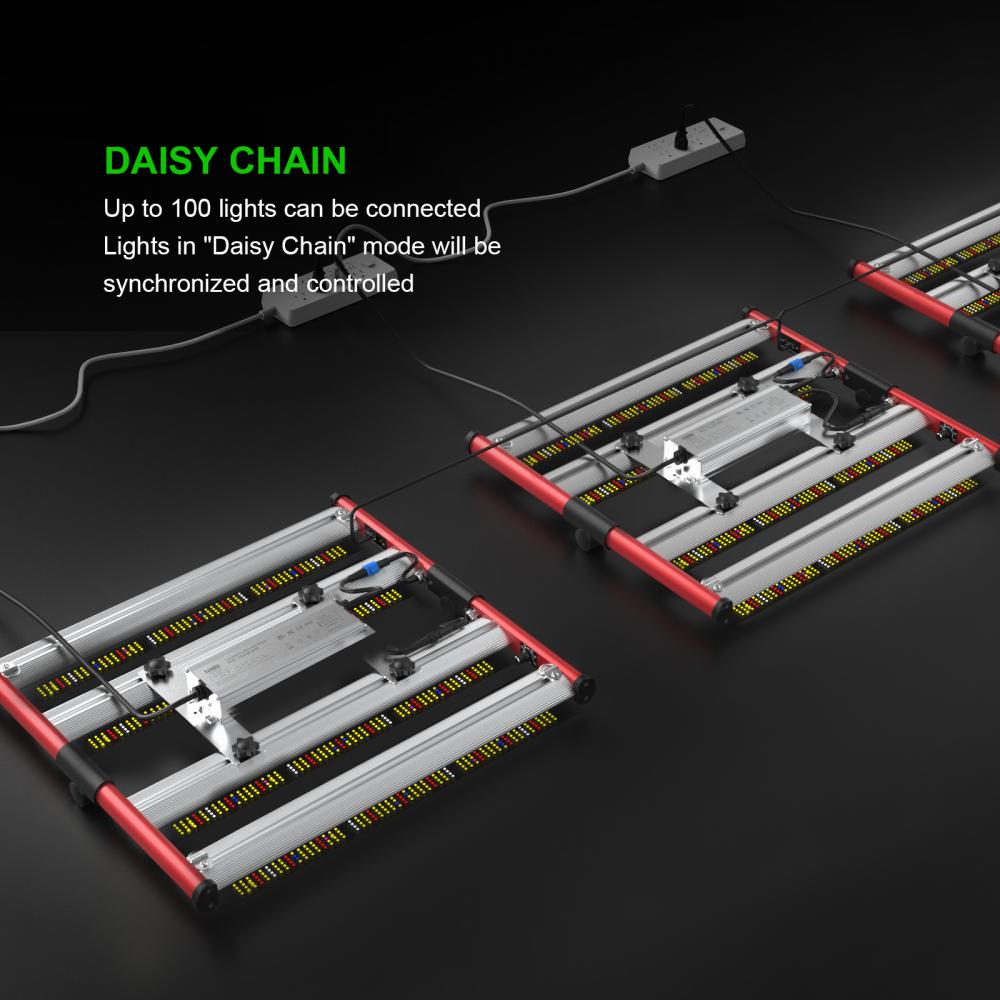 Aglex giá thấp thấp không thấm nước 240W 320W 400W 3x3 4x4 Daisy Chain Farming Full Spectrum LED Cây phát triển ánh sáng