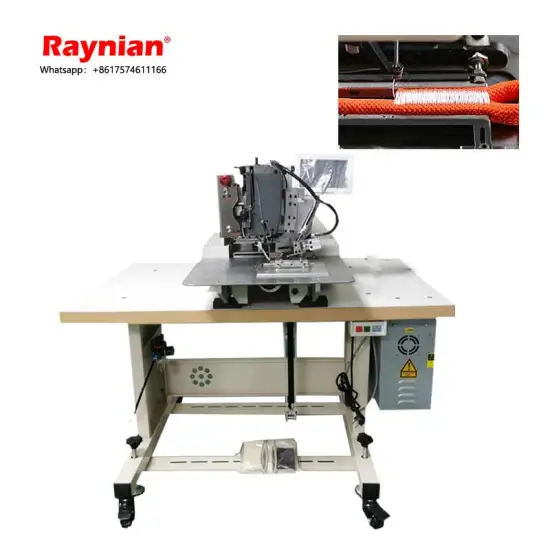Raynian-1506: Advanced Sewing Machine for Crafting Thick Line Computer Patterns on Multilayer Sole Shoes with Pet Rope and Thick Material Support