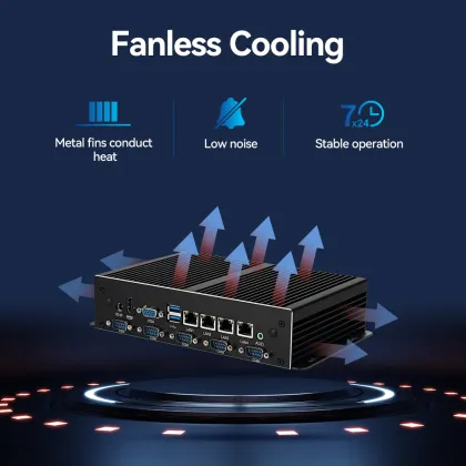 Intel 4LAN 6COM Industrial Computer