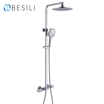 Wall Mounted Rainfall Bathroom Thermostatic Stainless Steel Shower Set