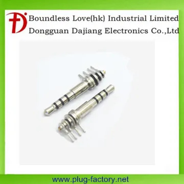 4 pole 4 pin 3.0mm tray 25L earphone jack 2.5mm pcb plug