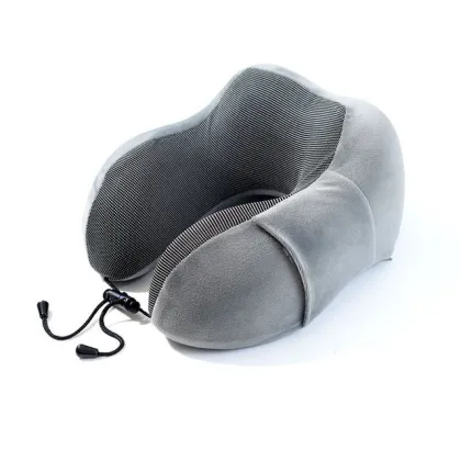 U-Shaped Memory Foam Travel Pillow with Accessories