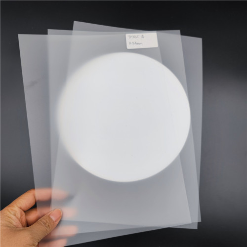 Clear polished polycarbonate film for protective screen