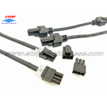 3Pin overmolded mini-fit connector