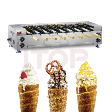 Electric Automatic Horno Waffle Maker Machine for Chimney Cake Oven