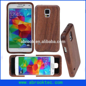 High quality bamboo cell phone case for samsung s5 i9600