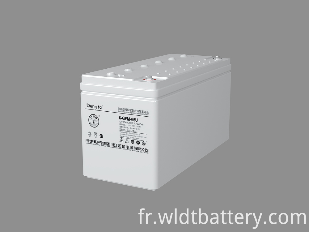 Chine Batterie plomb-acide scellée régulée par valve (12V65Ah) Fabricants