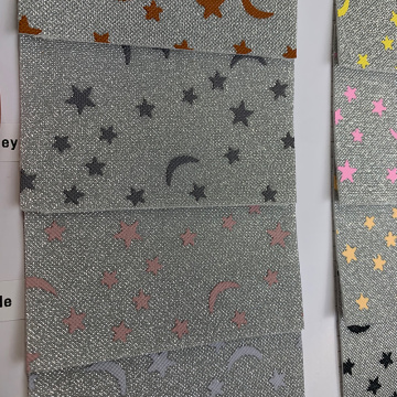 new Cinderella PU leather for glitter leather