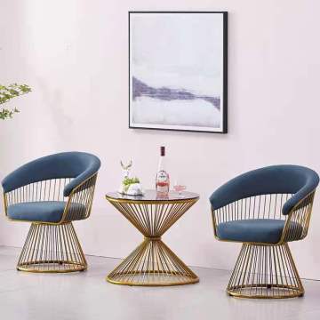 Fauteuil de restaurant créatif de luxe Nordic Light Iron Chair