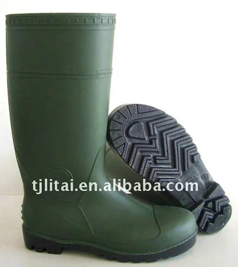 Man safety Mining work pvc boot, wholesale safety boot steel toe insert safety boots