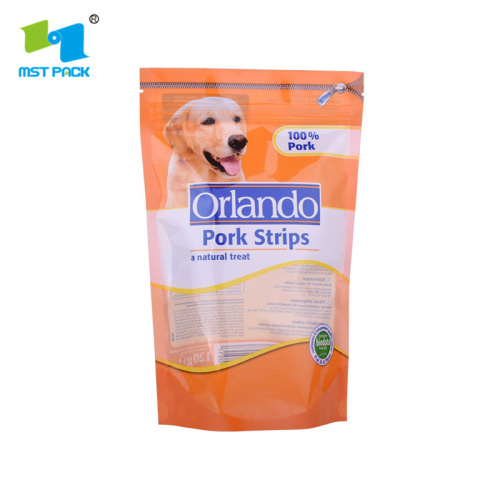 Bolsa Stand up Seal com embalagem de alimentos para animais de estimação Ziplock Bolsa de plástico