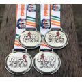 Custom 2020 Antique Silver Metal Running Medal