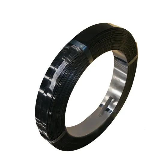 950-1000 MPA Black Painted Waxed Steel Strapping Band