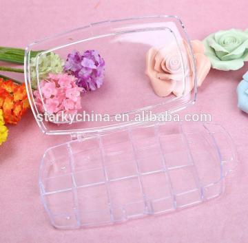 manufacturer clear empty nail art tips case box storage