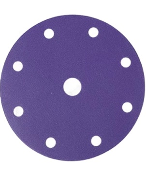 Waterproof Purple Ceramic Sandpaper with 10 Holes: 5 Inch Orbital Sander Discs for Polishing, 120 Grits