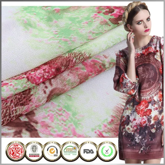 New design SGS Certified Digital printed Pure chiffon fabric manufacturers
