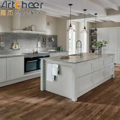 Kitchen Island Table with Seating and Storage Cabinets